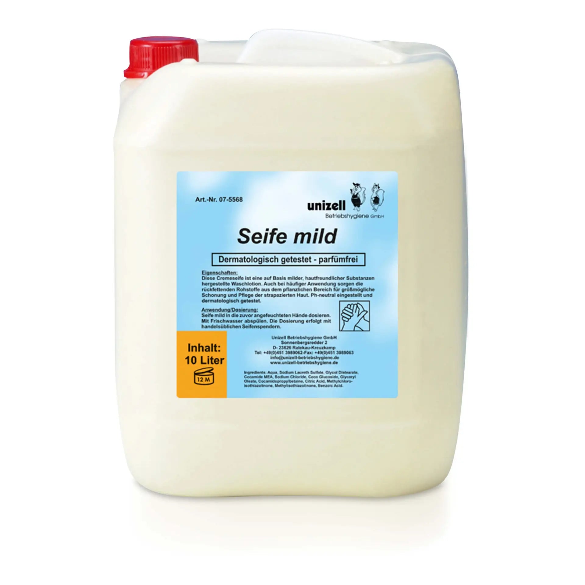Seifencreme Unizell mild, 5 Liter