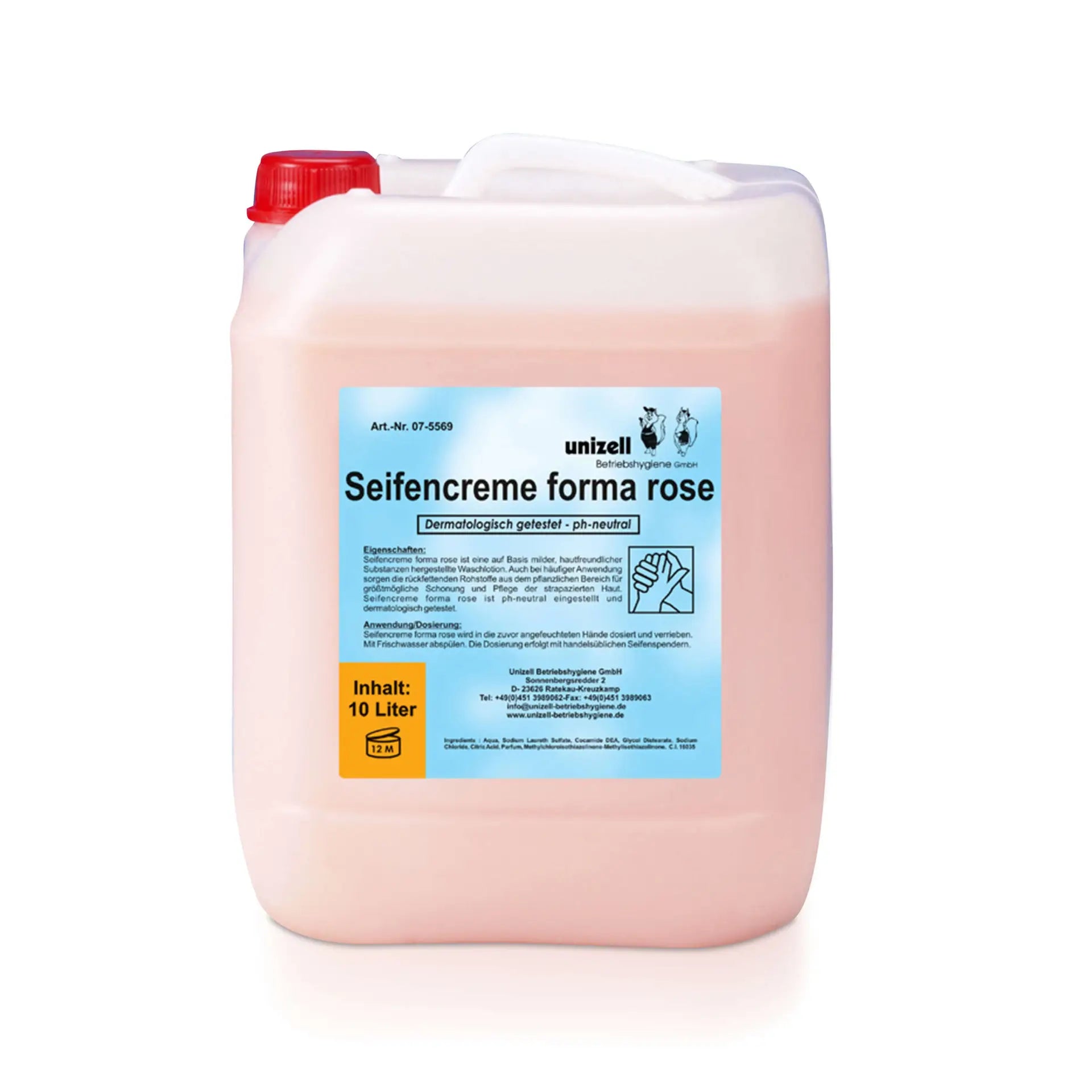 Seifencreme Unizell Forma rose, 10 Liter