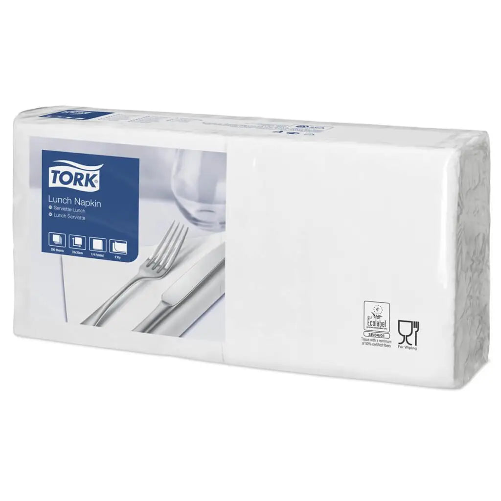 Zelltuchservietten 2lg weiß 1/4 Falz 33×33 cm 2500 Stück
