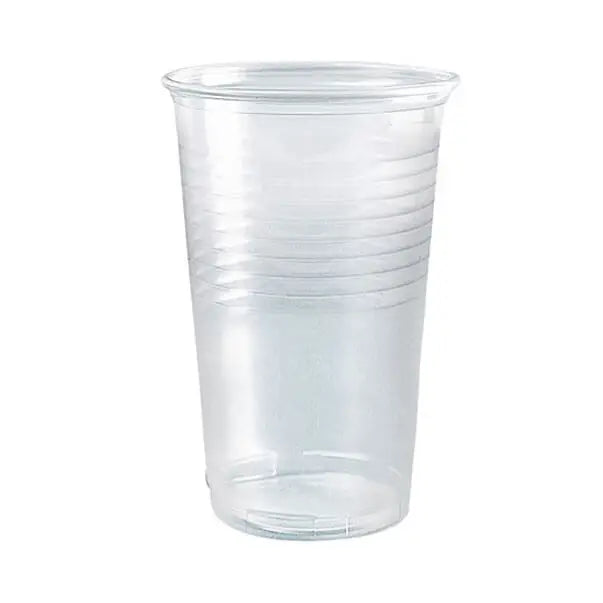 Ausschankbecher geriffelt transparent 200 ml, 3000 Stück