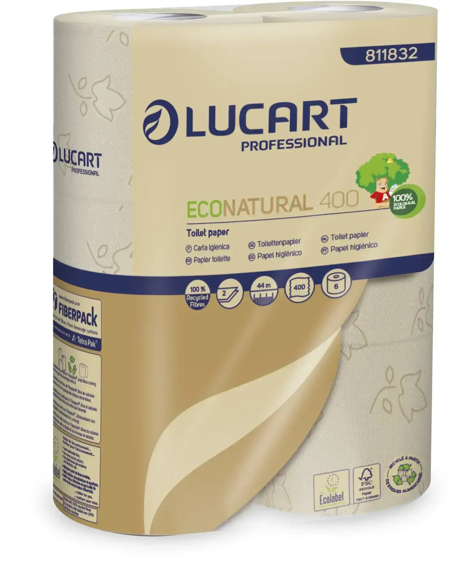 Toilettenpapier Eco Natural 2lg. 400 Blatt 30 Rollen