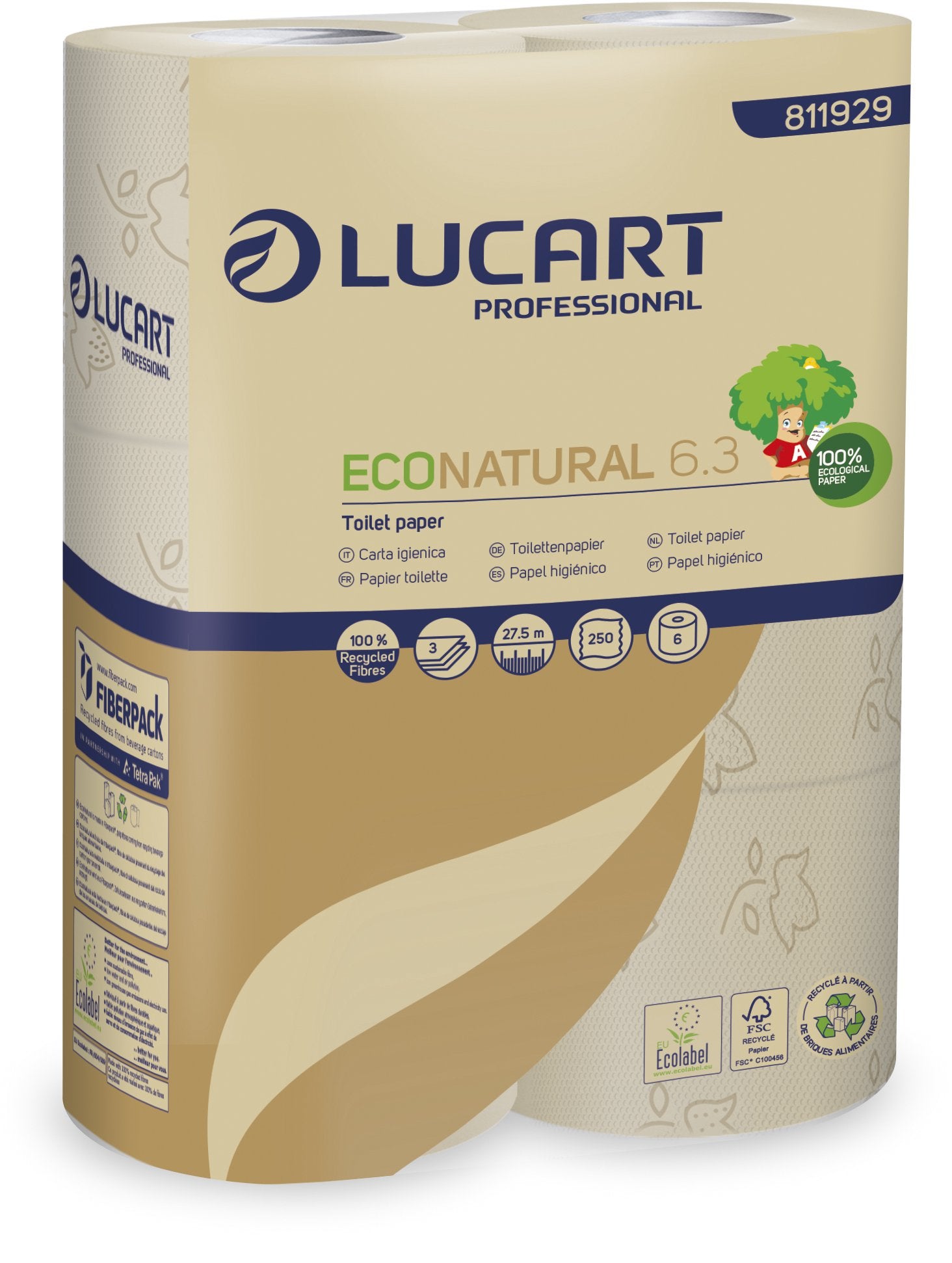 Toilettenpapier Eco Natural 2lg. 400 Blatt 30 Rollen