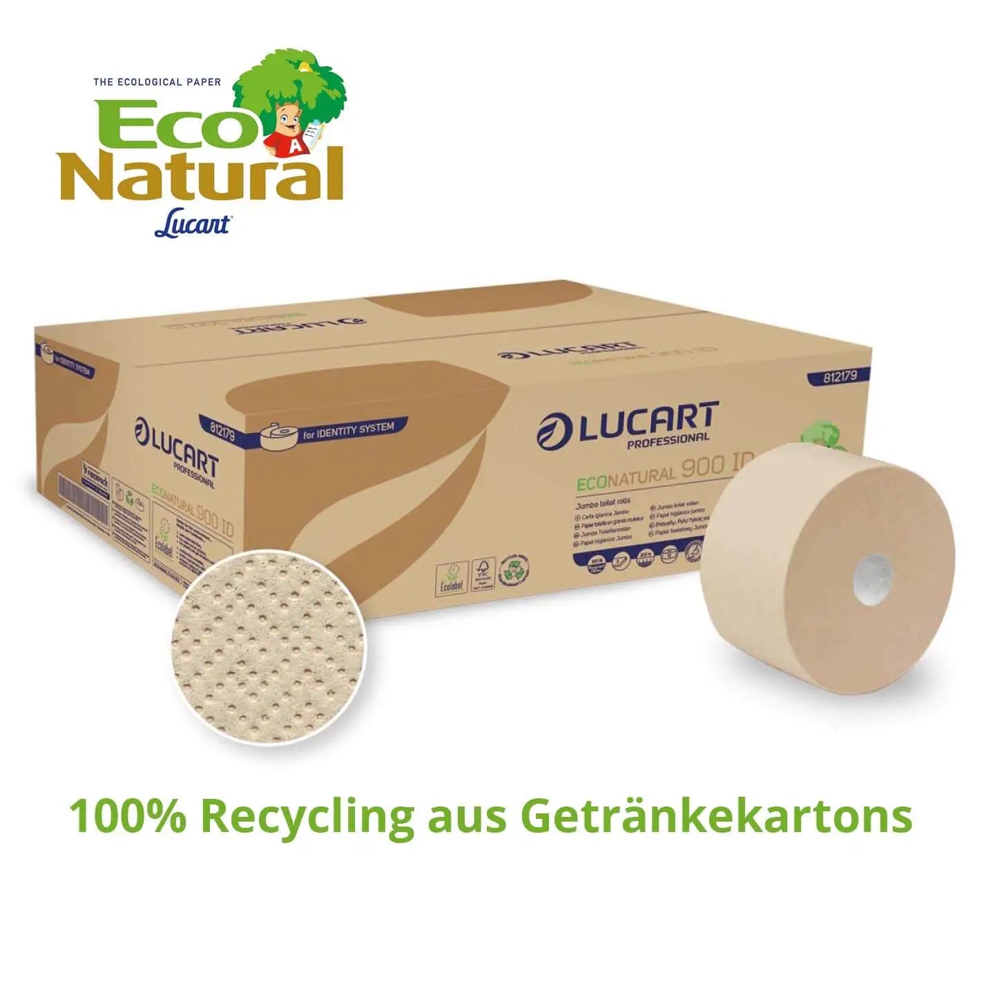 Identity Toilettenpapier Eco Natural Autocut 12 Rollen